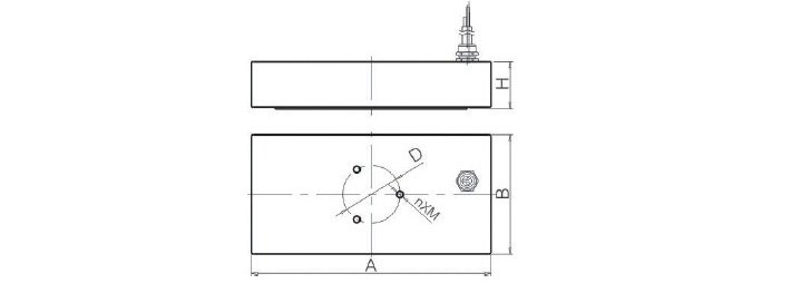 電動薄板永磁起重器結構尺寸圖