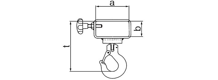 JDT單肢起重鉤結構尺寸圖片