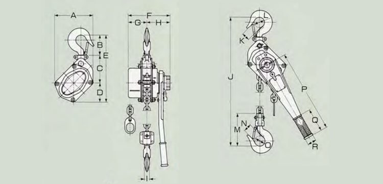 FUJI手扳葫蘆技術參數
