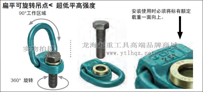 FP型JDT扁平旋轉吊點示意圖