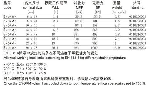 德國JDT礦用鏈條技術參數