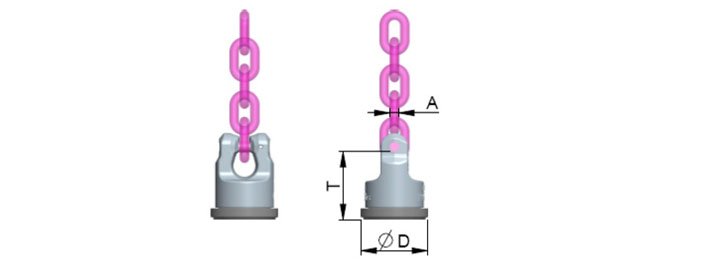 路德WPP-VIP焊接型旋轉吊環尺寸圖