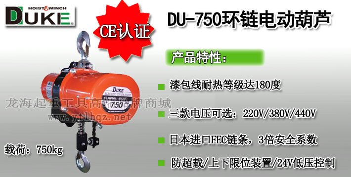 DU-750環鏈電動葫蘆圖片