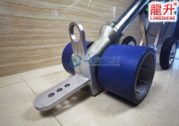 圖二：電動搬運牽引桿細節展示