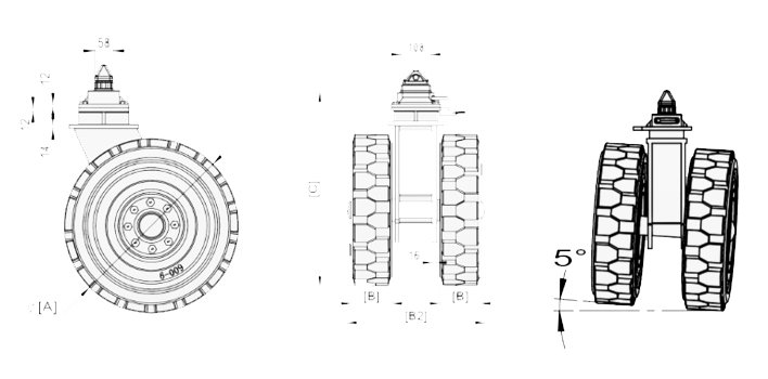 集裝箱搬運輪尺寸圖2