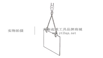 EAGLE CLAMP WOL型豎吊鋼板鉗吊裝示意圖